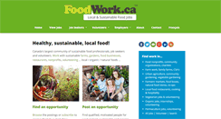 Desktop Screenshot of foodwork.ca